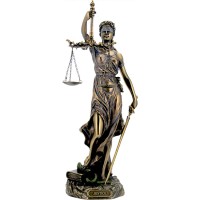 Θέμις, Θεά της δικαιοσύνης  (Διακοσμητικό Μπρούζτινο Αγαλμα 30εκ)